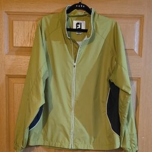 FootJoy Olive and Black Windbreaker Sz L‎